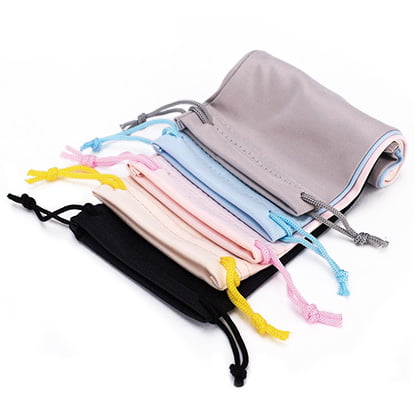 Microfiber eyewear pouch and cleaning cloth